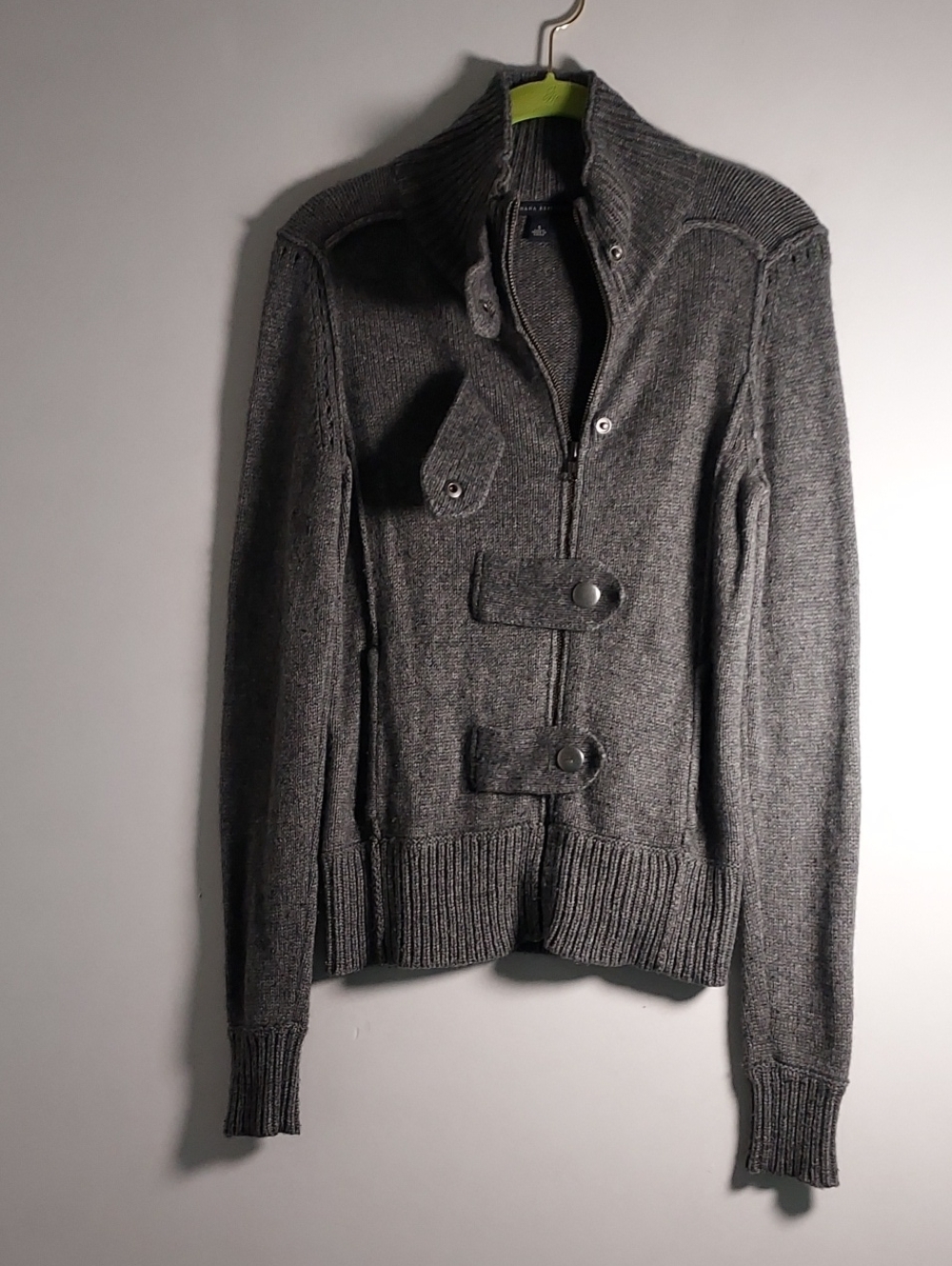 Banana Repulic Zip Sweater Lambs Wool,Cashmere